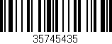 Código de barras (EAN, GTIN, SKU, ISBN): '35745435'