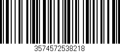 Código de barras (EAN, GTIN, SKU, ISBN): '3574572538218'