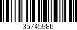 Código de barras (EAN, GTIN, SKU, ISBN): '35745986'