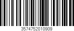 Código de barras (EAN, GTIN, SKU, ISBN): '3574752010909'