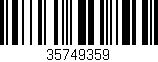 Código de barras (EAN, GTIN, SKU, ISBN): '35749359'