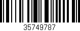 Código de barras (EAN, GTIN, SKU, ISBN): '35749787'