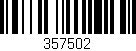Código de barras (EAN, GTIN, SKU, ISBN): '357502'
