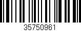 Código de barras (EAN, GTIN, SKU, ISBN): '35750961'