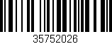 Código de barras (EAN, GTIN, SKU, ISBN): '35752026'
