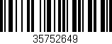 Código de barras (EAN, GTIN, SKU, ISBN): '35752649'