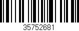 Código de barras (EAN, GTIN, SKU, ISBN): '35752681'
