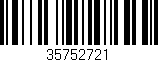 Código de barras (EAN, GTIN, SKU, ISBN): '35752721'