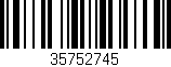 Código de barras (EAN, GTIN, SKU, ISBN): '35752745'