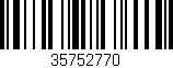 Código de barras (EAN, GTIN, SKU, ISBN): '35752770'