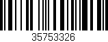 Código de barras (EAN, GTIN, SKU, ISBN): '35753326'