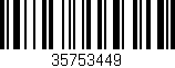 Código de barras (EAN, GTIN, SKU, ISBN): '35753449'