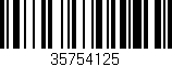 Código de barras (EAN, GTIN, SKU, ISBN): '35754125'