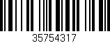 Código de barras (EAN, GTIN, SKU, ISBN): '35754317'