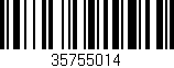 Código de barras (EAN, GTIN, SKU, ISBN): '35755014'