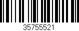 Código de barras (EAN, GTIN, SKU, ISBN): '35755521'