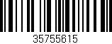 Código de barras (EAN, GTIN, SKU, ISBN): '35755615'