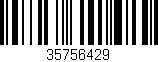 Código de barras (EAN, GTIN, SKU, ISBN): '35756429'