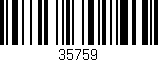 Código de barras (EAN, GTIN, SKU, ISBN): '35759'