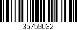Código de barras (EAN, GTIN, SKU, ISBN): '35759032'