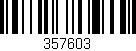 Código de barras (EAN, GTIN, SKU, ISBN): '357603'