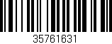 Código de barras (EAN, GTIN, SKU, ISBN): '35761631'