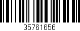 Código de barras (EAN, GTIN, SKU, ISBN): '35761656'