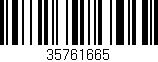 Código de barras (EAN, GTIN, SKU, ISBN): '35761665'