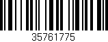 Código de barras (EAN, GTIN, SKU, ISBN): '35761775'