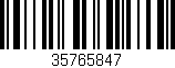 Código de barras (EAN, GTIN, SKU, ISBN): '35765847'