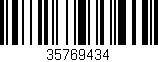 Código de barras (EAN, GTIN, SKU, ISBN): '35769434'