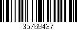 Código de barras (EAN, GTIN, SKU, ISBN): '35769437'