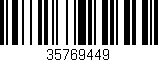 Código de barras (EAN, GTIN, SKU, ISBN): '35769449'