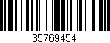 Código de barras (EAN, GTIN, SKU, ISBN): '35769454'