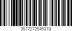 Código de barras (EAN, GTIN, SKU, ISBN): '3577272545319'