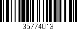 Código de barras (EAN, GTIN, SKU, ISBN): '35774013'