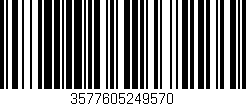 Código de barras (EAN, GTIN, SKU, ISBN): '3577605249570'