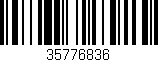 Código de barras (EAN, GTIN, SKU, ISBN): '35776836'