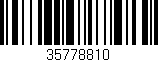 Código de barras (EAN, GTIN, SKU, ISBN): '35778810'