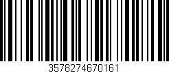 Código de barras (EAN, GTIN, SKU, ISBN): '3578274670161'