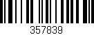 Código de barras (EAN, GTIN, SKU, ISBN): '357839'