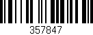 Código de barras (EAN, GTIN, SKU, ISBN): '357847'