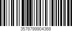 Código de barras (EAN, GTIN, SKU, ISBN): '3578799904368'