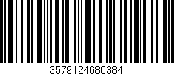 Código de barras (EAN, GTIN, SKU, ISBN): '3579124680384'