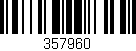 Código de barras (EAN, GTIN, SKU, ISBN): '357960'