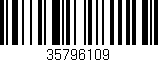 Código de barras (EAN, GTIN, SKU, ISBN): '35796109'