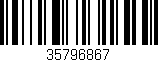 Código de barras (EAN, GTIN, SKU, ISBN): '35796867'