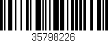 Código de barras (EAN, GTIN, SKU, ISBN): '35798226'