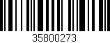 Código de barras (EAN, GTIN, SKU, ISBN): '35800273'