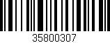 Código de barras (EAN, GTIN, SKU, ISBN): '35800307'